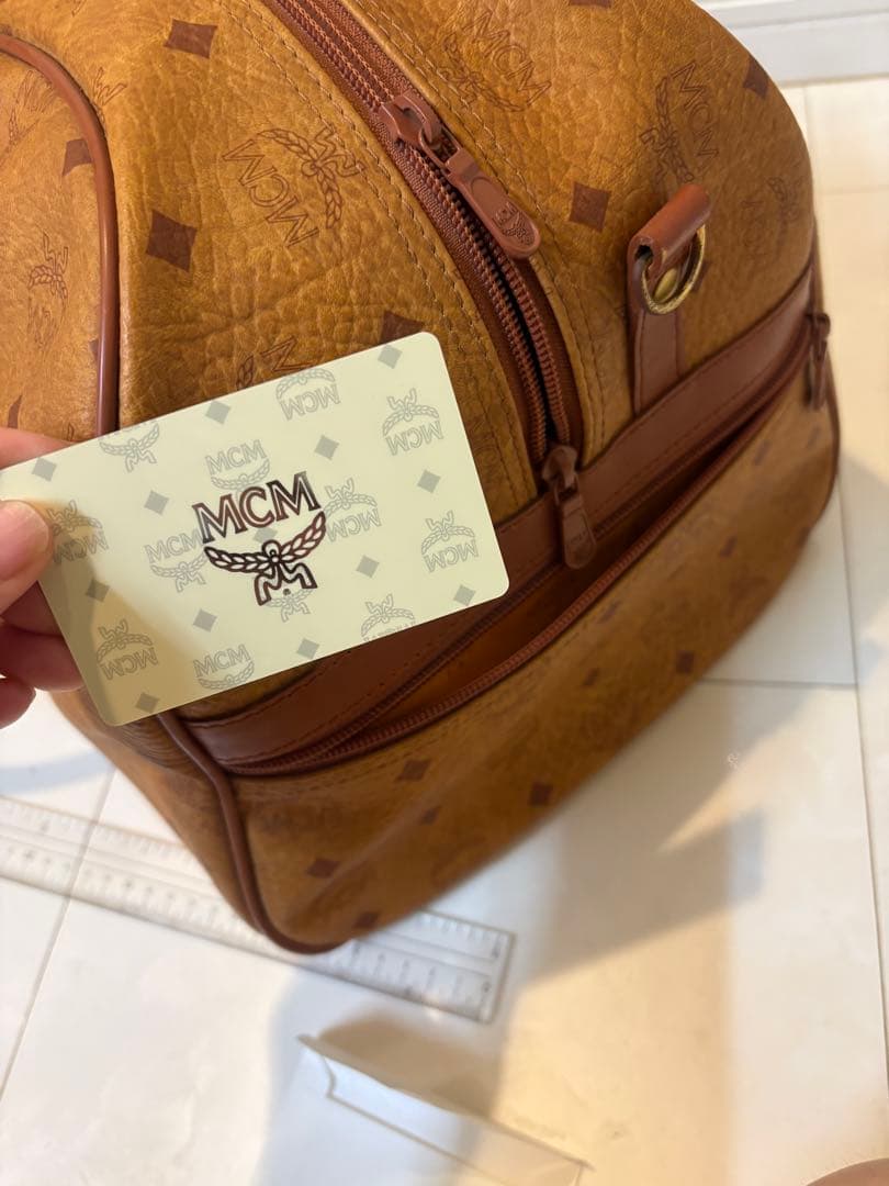 MCM ボストンバッグ 大容量　ヴィンテージ（ギャランティカードあり）