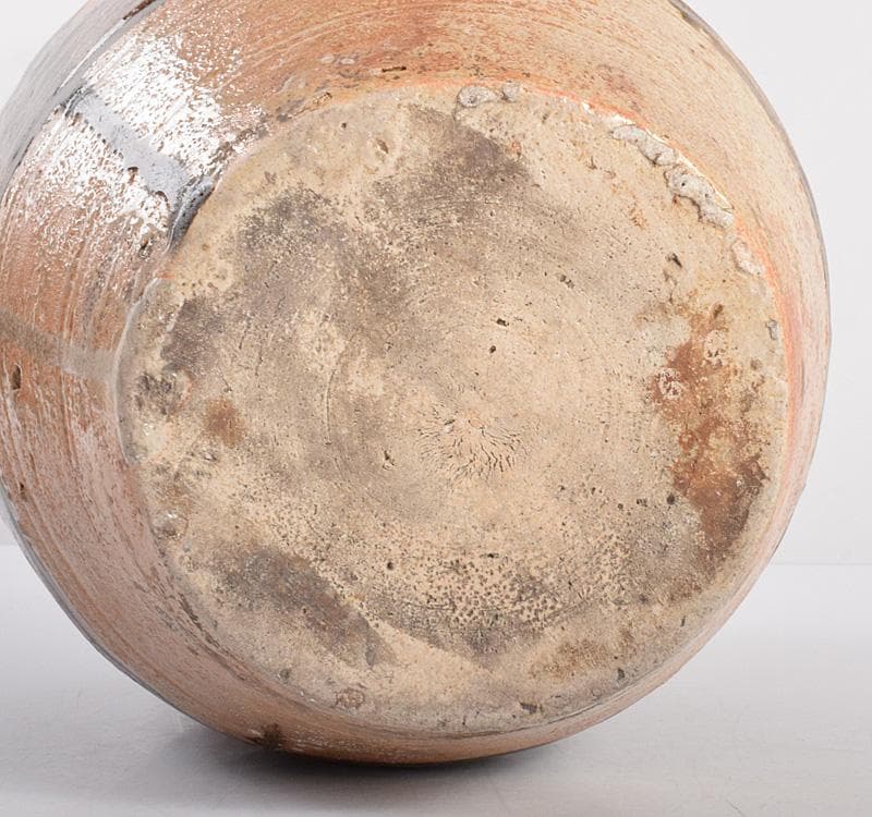 瀬戸焼　古瀬戸　四耳葉茶壷　飾壷　時代箱付　C R4089C