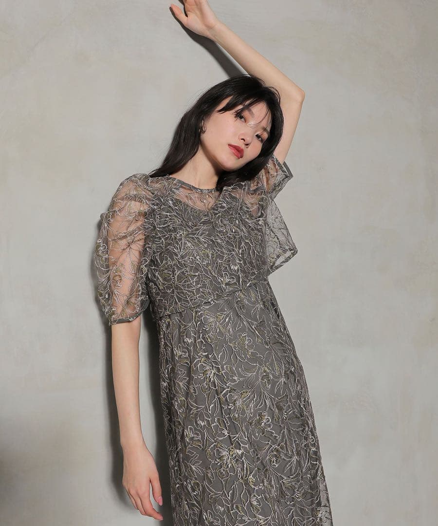 ＊試着のみ美品＊ kana 花柄刺繍 レースボレロ キャミワンピース ２点セット