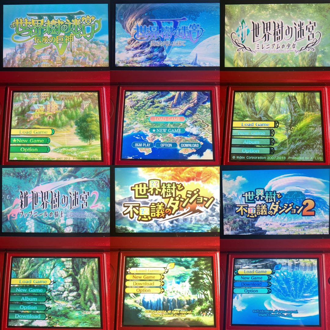 3DS 世界樹の迷宮 世界樹と不思議のダンジョン シリーズ6本