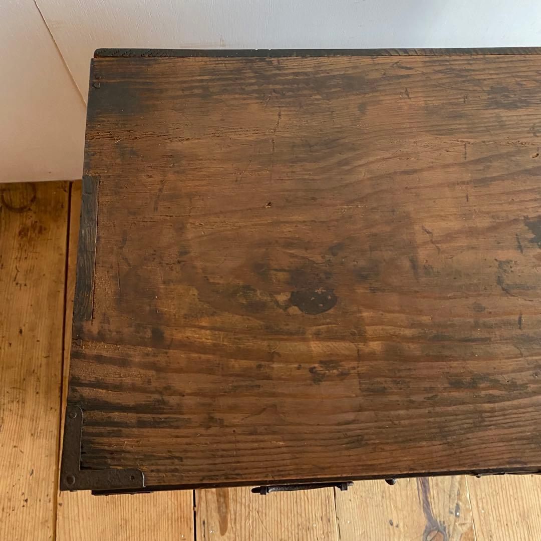 アンティーク 茶箪笥 小箪笥 チェスト 無垢材 z981