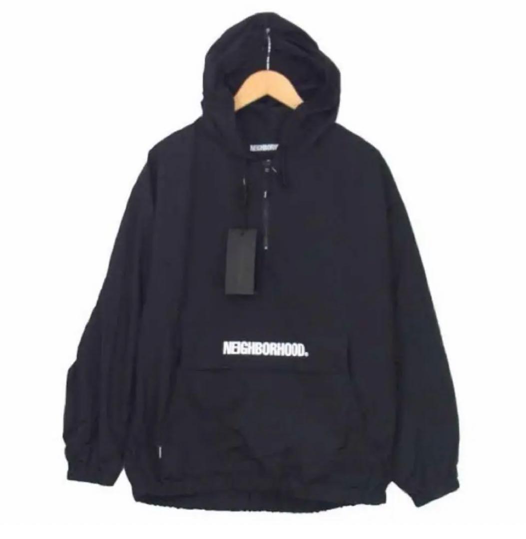 NEIGHBORHOOD. ネイビーナイロンジャケット フード付き