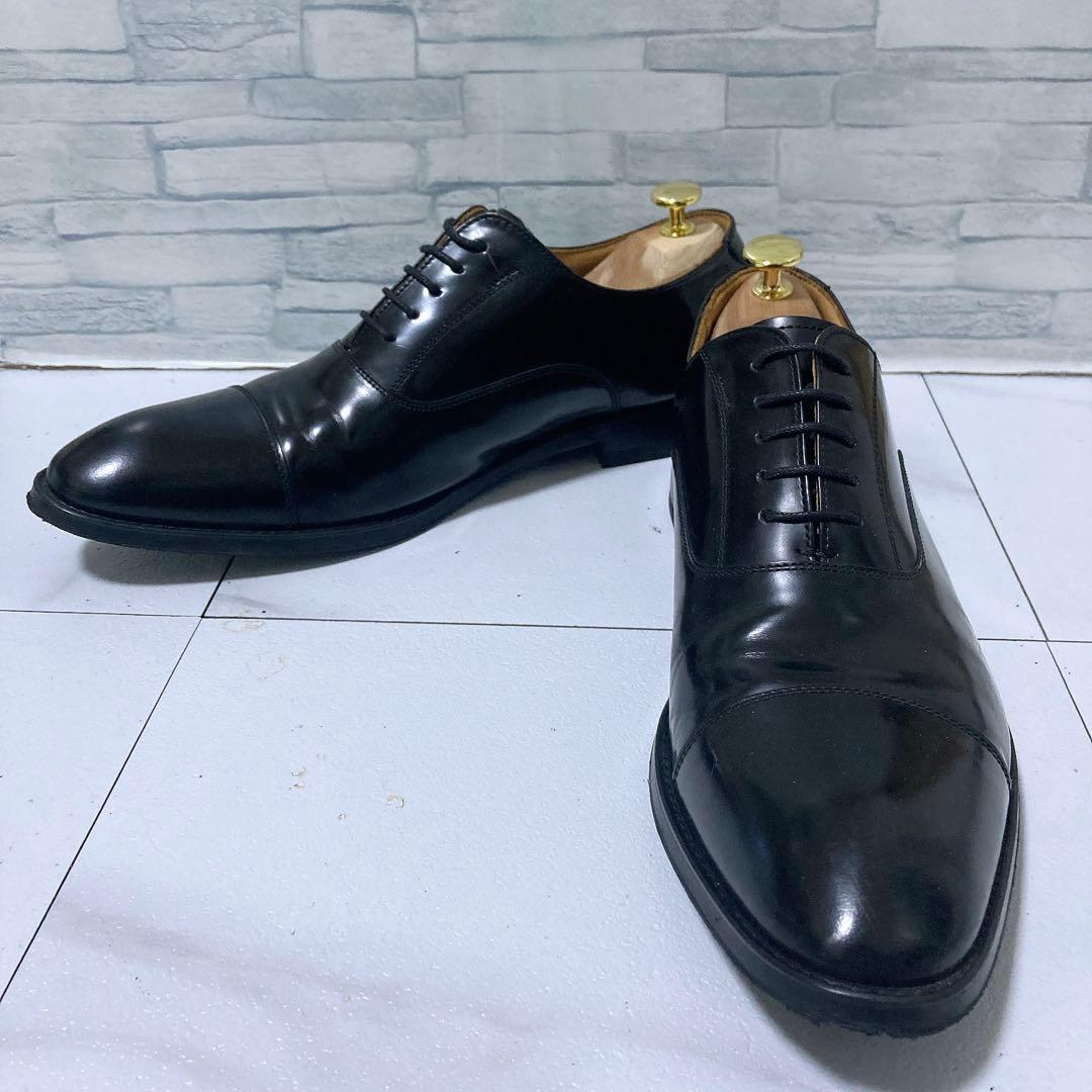 美品 REGAL 811R ビジネスシューズ ストレートチップ 本革 黒 27