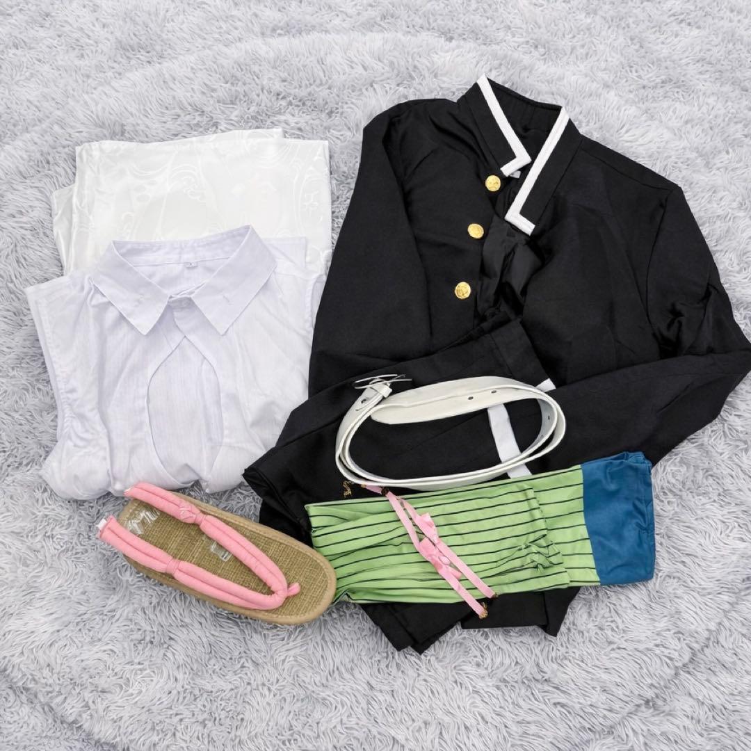 三分妄想 鬼滅の刃　甘露寺蜜璃　コスプレ 衣装セット