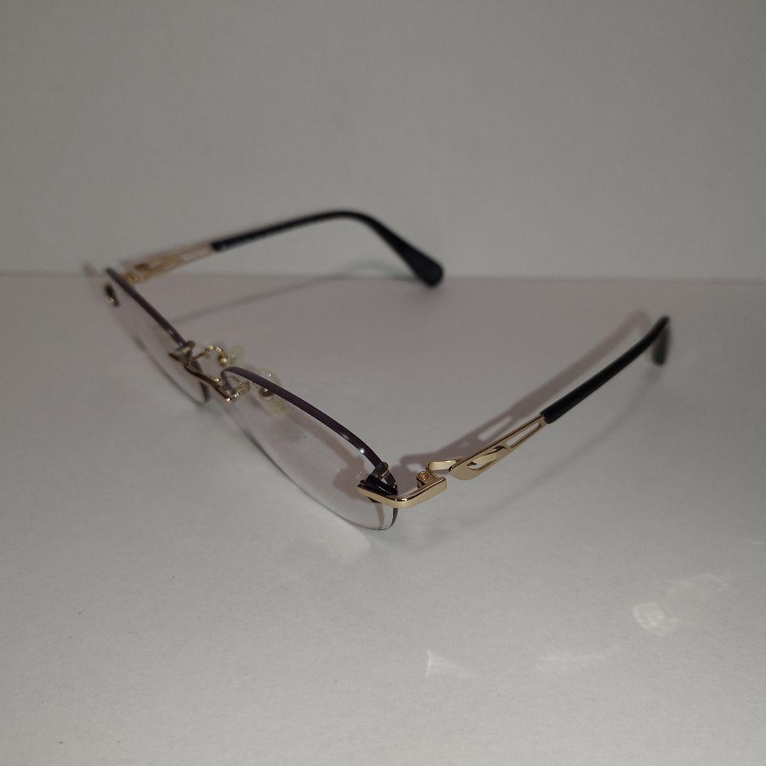 アイブレラ　クリアエバーS　ゴールドブラック　EB-41S　リムレスモデル