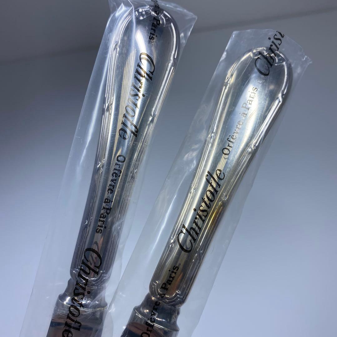 未使用品　クリストフルディナー　スプーン　フォーク　6本　共箱　557g トヒト