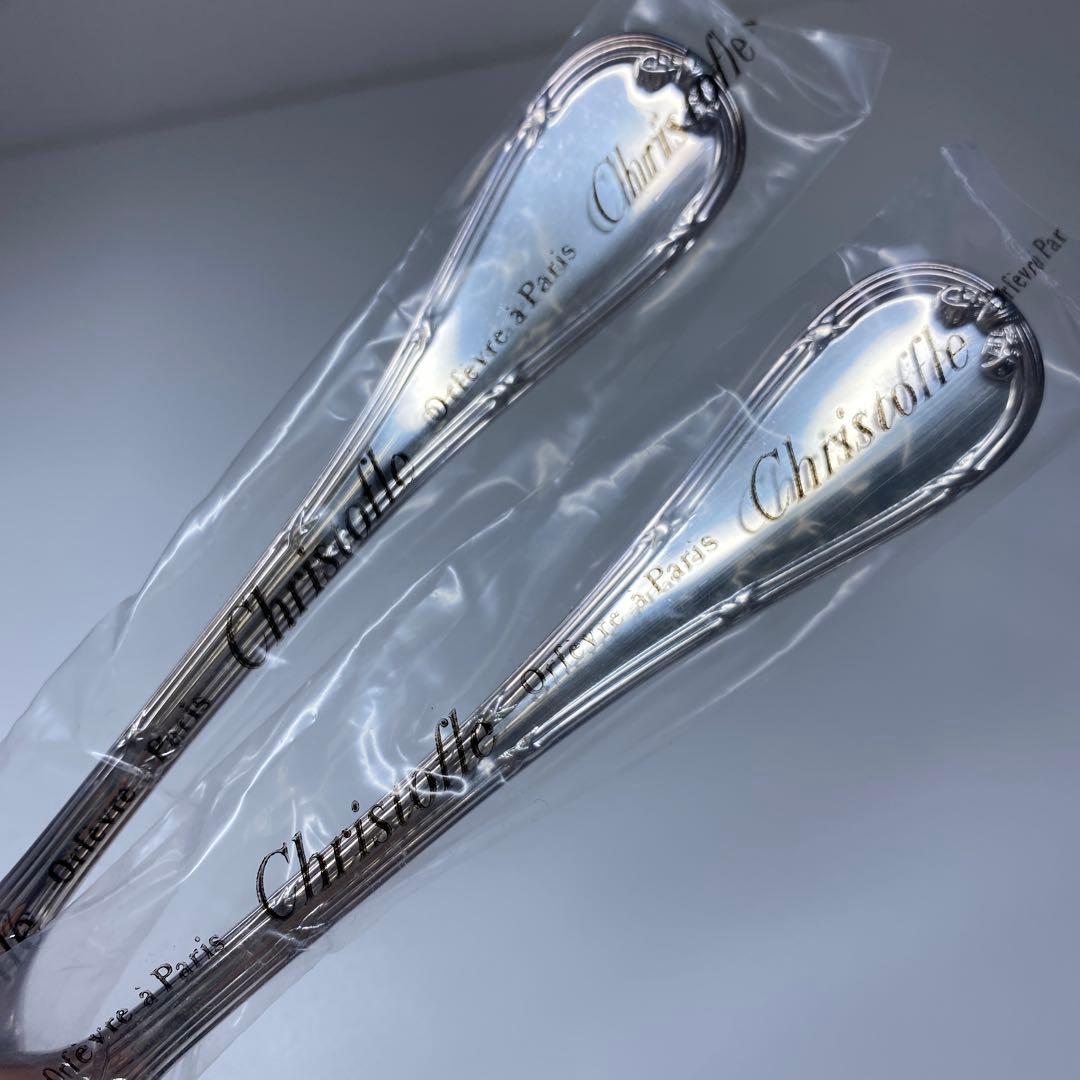 未使用品　クリストフルディナー　スプーン　フォーク　6本　共箱　557g トヒト