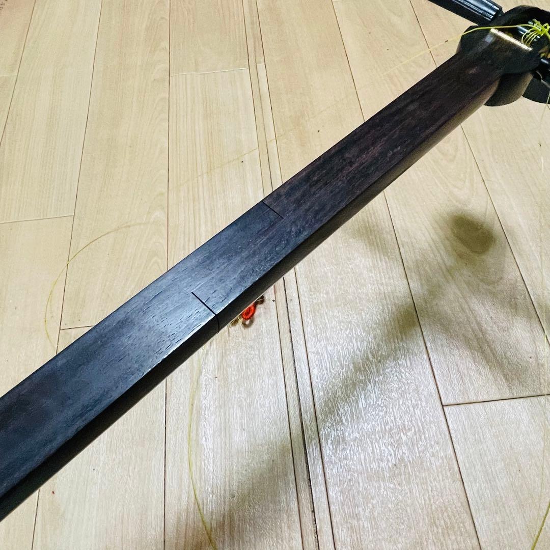 津軽三味線　紅木　金細　現状品
