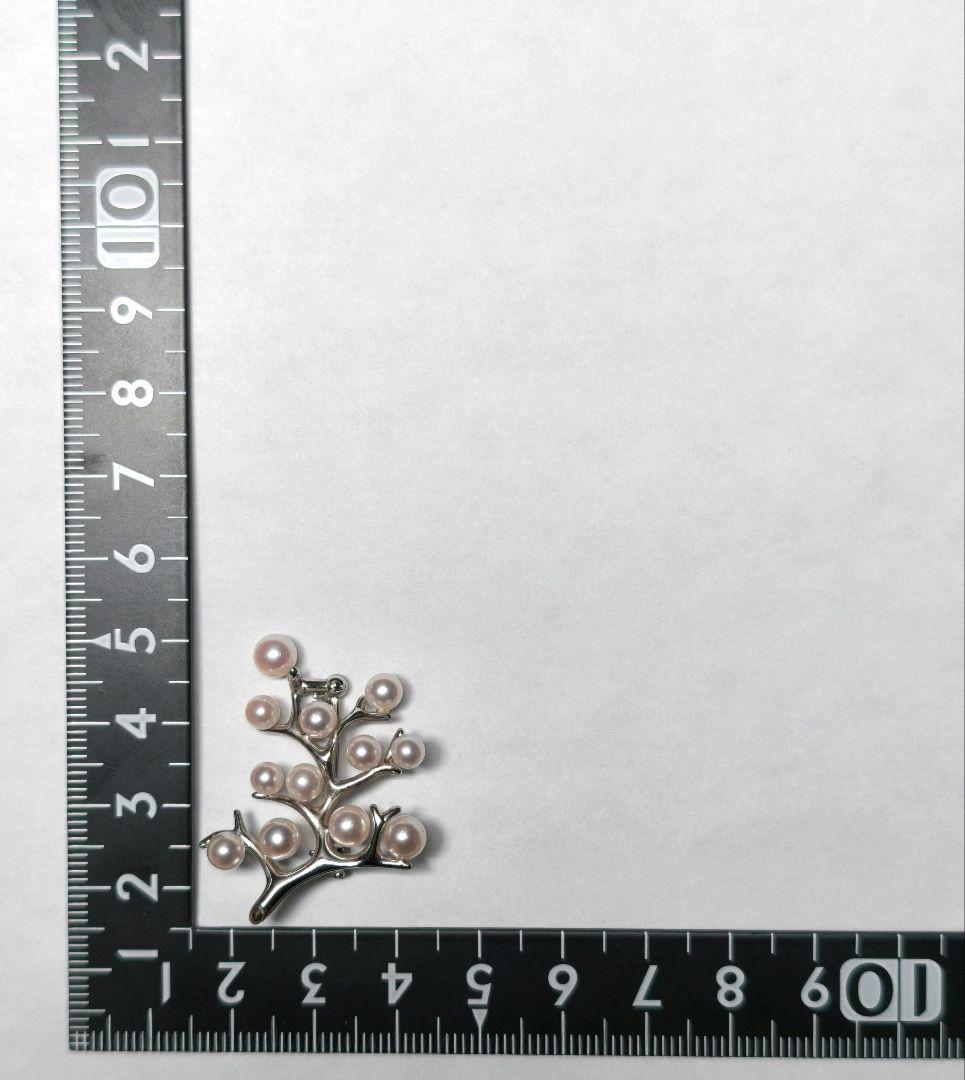 【美品 現行品】ミキモト ブローチ パール 幸福の木 フォーマル 皇室御用達