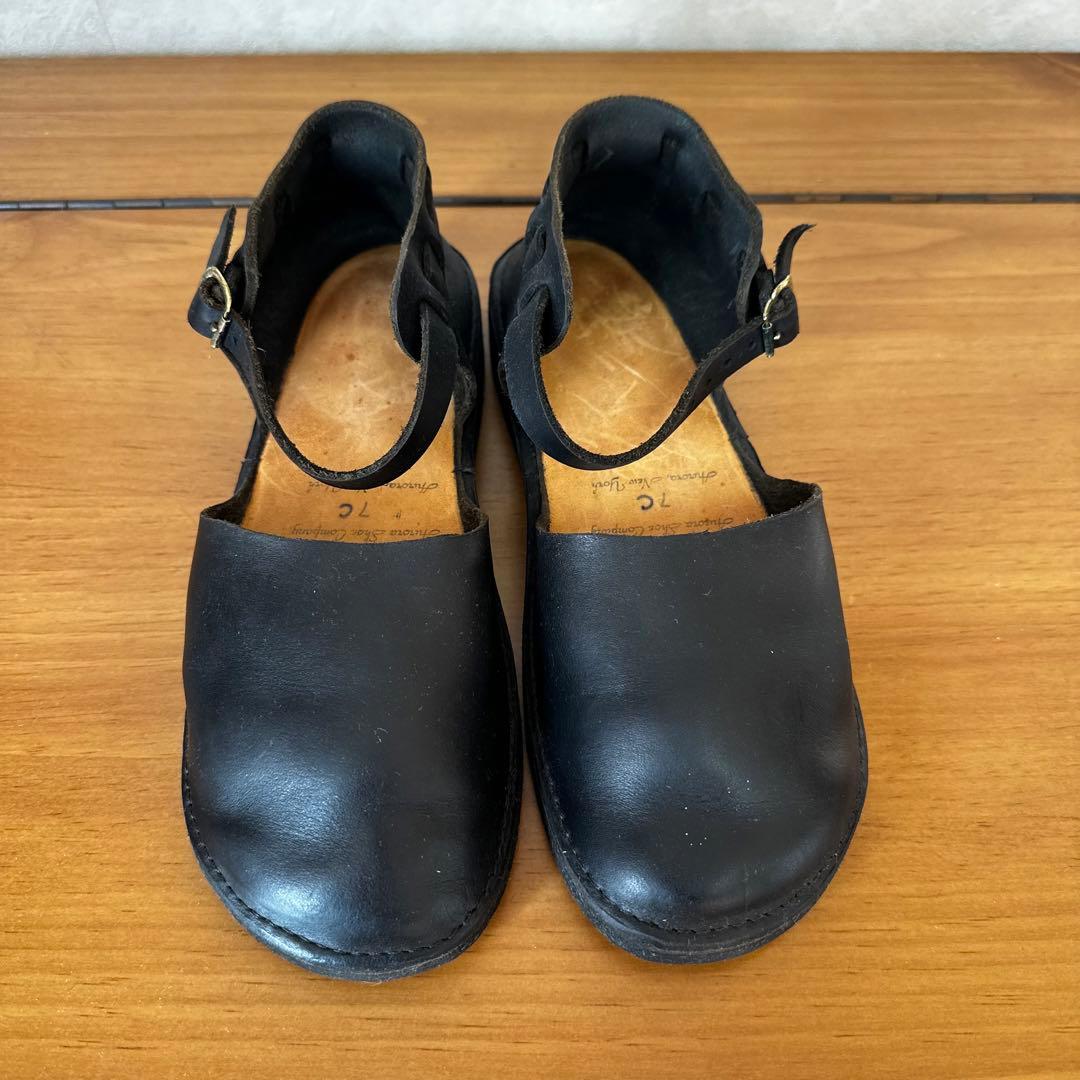 美品 オーロラシューズ ニューチャイニーズ 24cm 7c ブラック