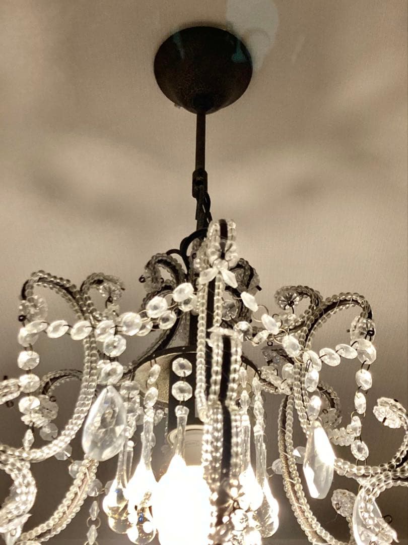 【専用】サラグレース シャンデリア 1灯Juliaシャビーグレー LED