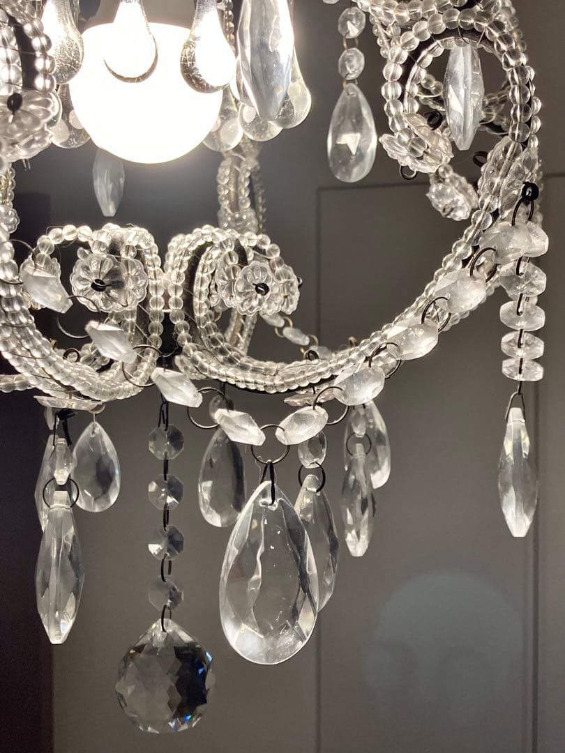 【専用】サラグレース シャンデリア 1灯Juliaシャビーグレー LED