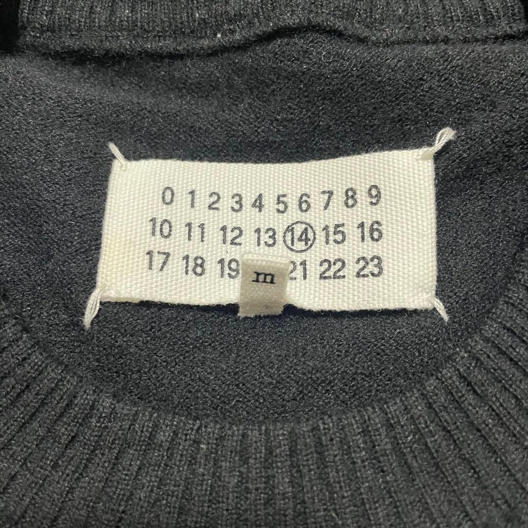 マルジェラ 2016AW エルボーパッチ ウール ニット ブラック Mサイズ