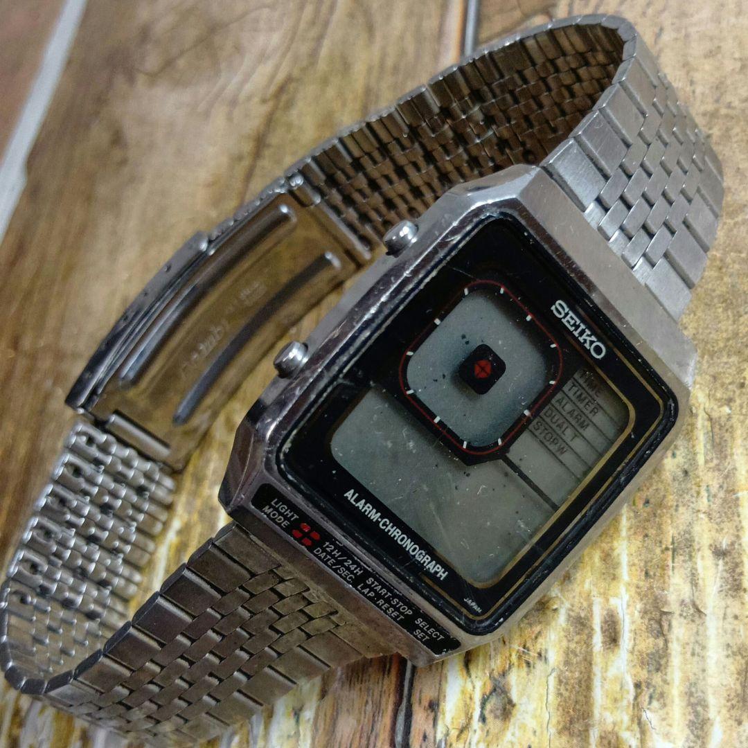 レア◇ジャンク◇G757-4000◆セイコー デジボーグ アラームクロノグラフ