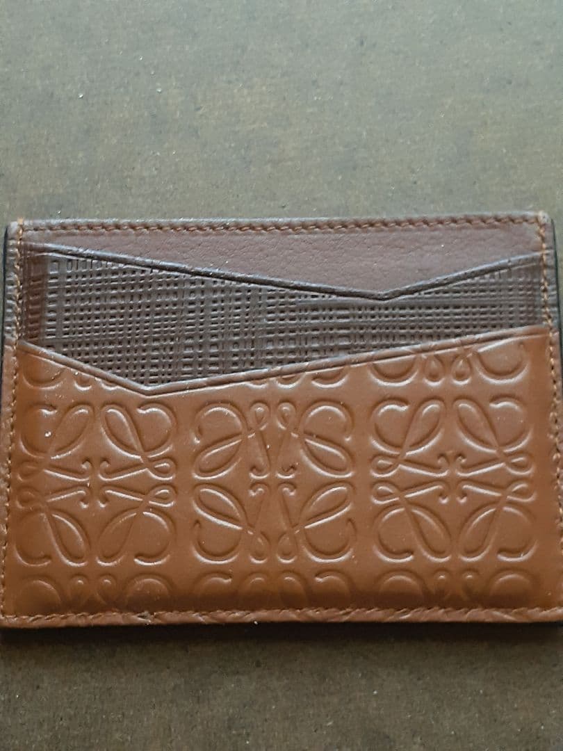 ロエベLOEWE カードケース 名刺入れ ブラウン パズル