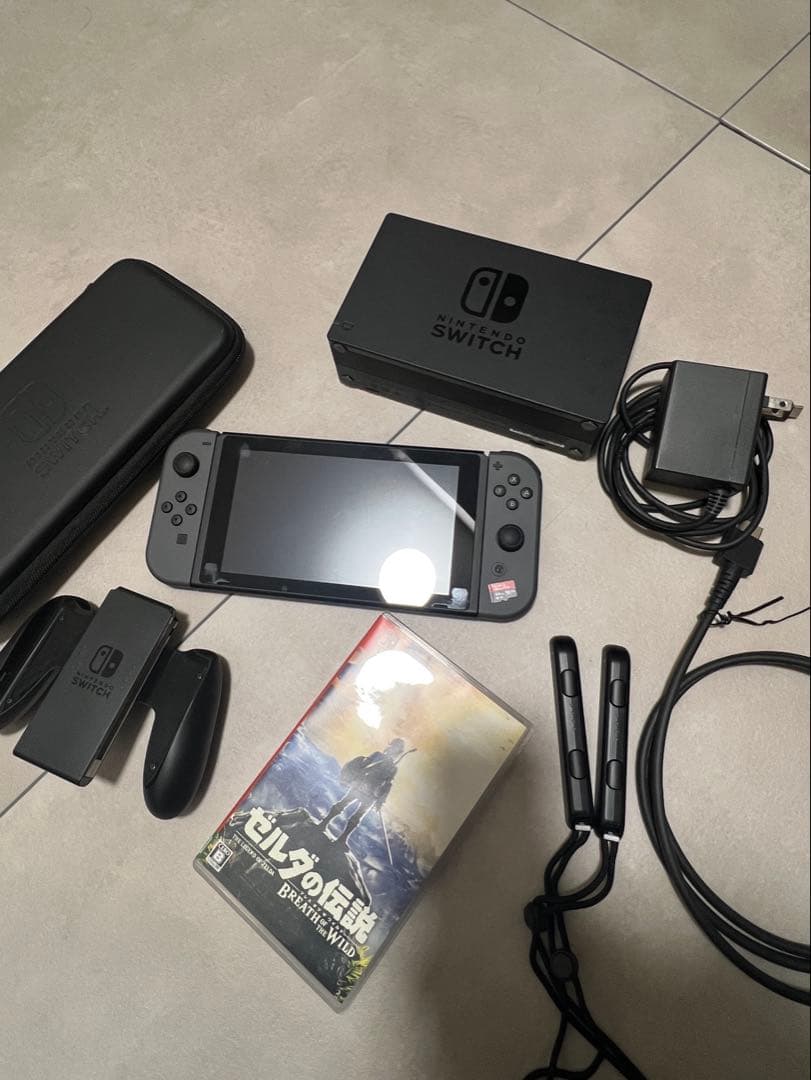 Nintendo Switch グレー 本体+SDカード64GB+ソフト