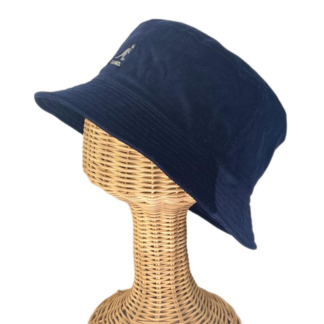 SALE❄️BIGサイズ　KANGOL　コーデュロイ　ハット　紺色　XLサイズ