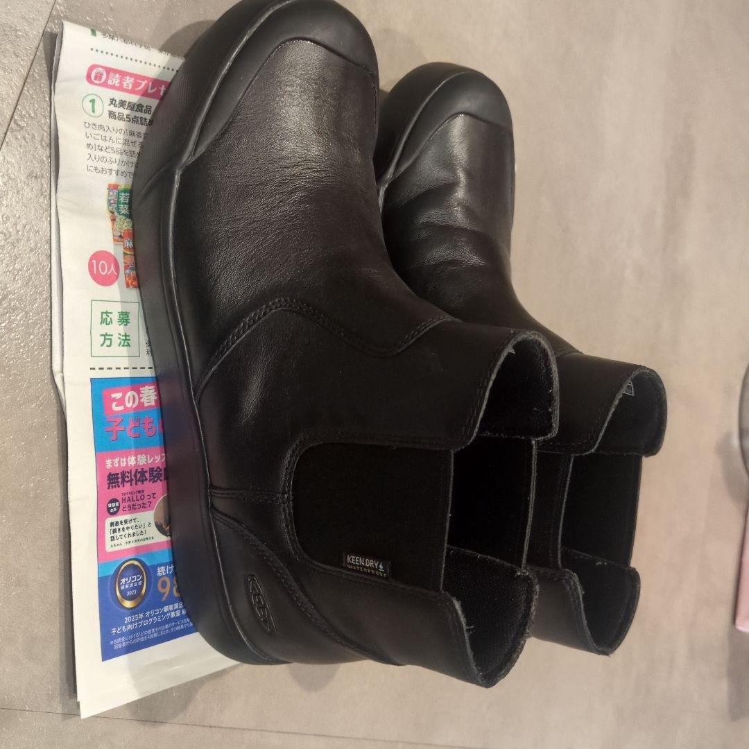今週のみ！KEEN エレナ チェルシー WP 防水ブーツ ブラック