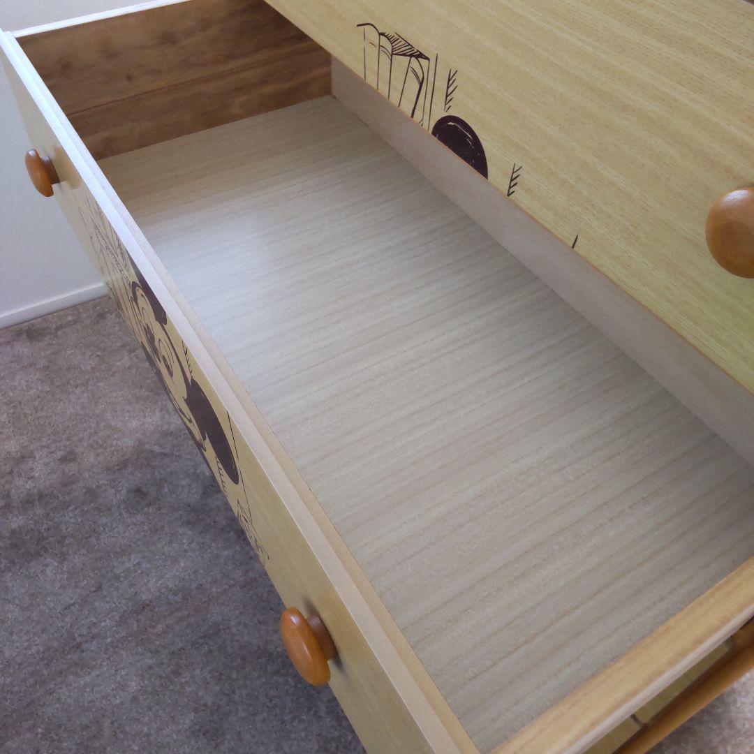 ミッキーマウス 木製引き出しタンス　値下げしました★