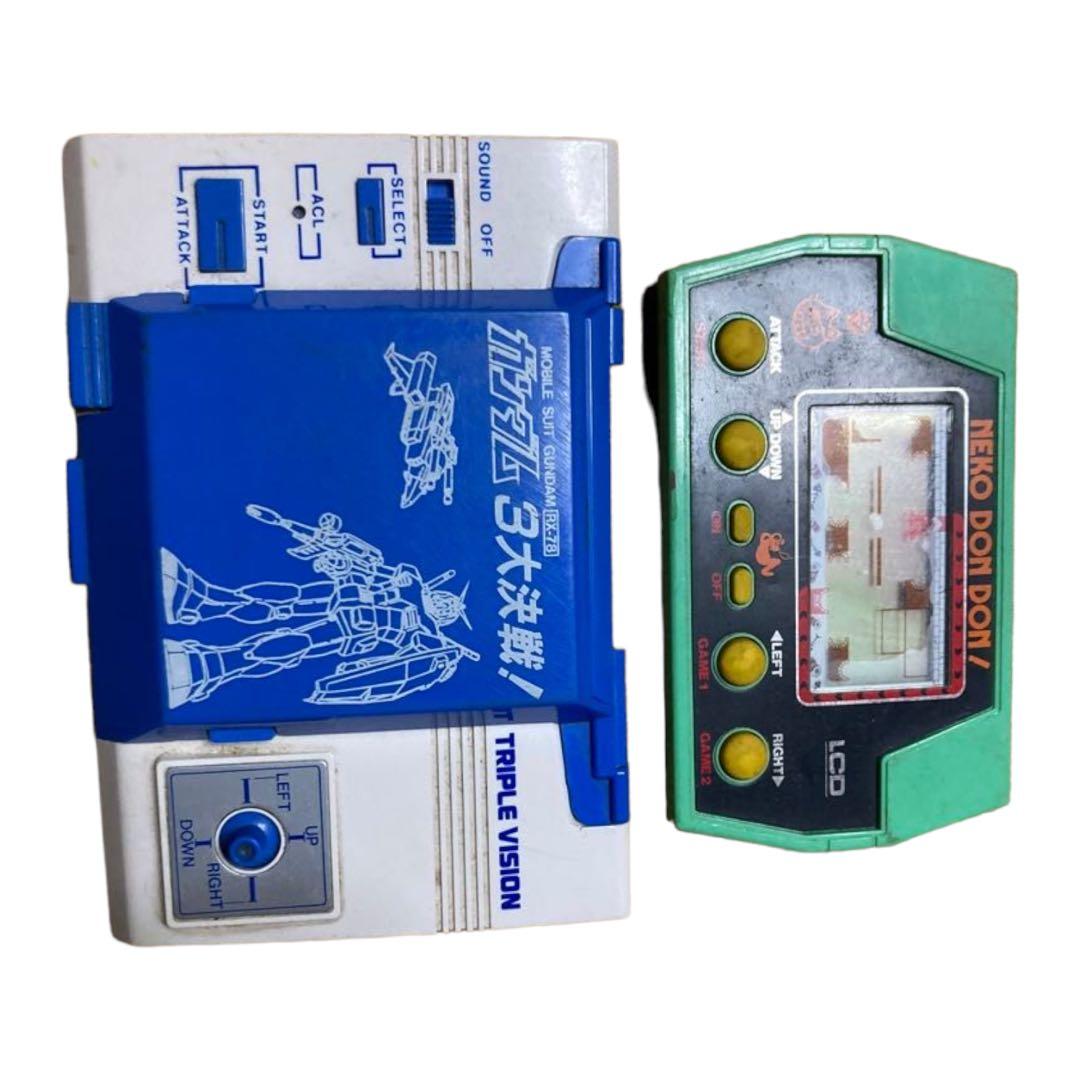 昭和レトロゲーム LSI GAME ガンダム 3大決戦！ おまけのネコドンドン