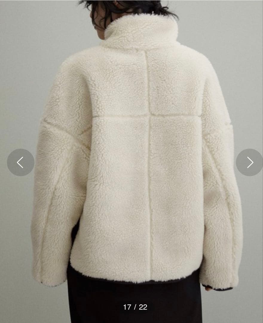 ADAM ET ROPÉ FEMME 2way キルトボアリバーシブルブルゾン