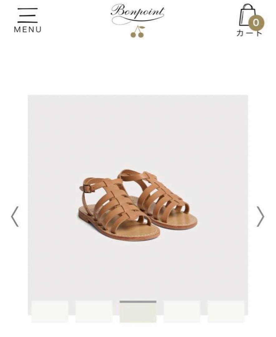 最終価格　新品　ボンポワン　サンダル　36