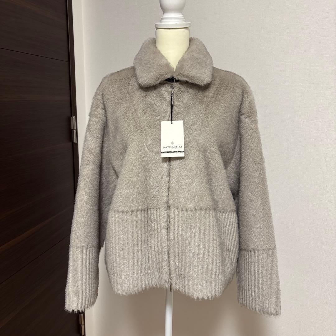 モラビトプルミエ　エコファーブルゾン　タグ付新品未使用【雑誌エクラ掲載商品】