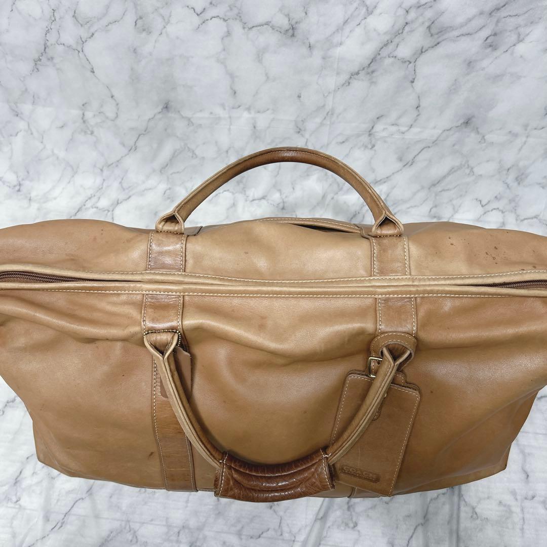 コーチ 0502 ボストンバッグ ブラウン レザー