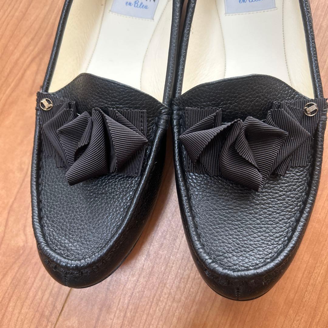 LANVIN en Bleu ブラックローファー