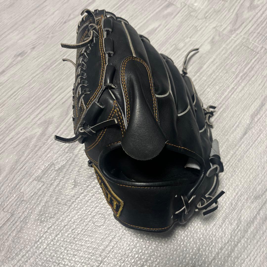 zett プロステイタス 軟式グローブ 黒　投手用