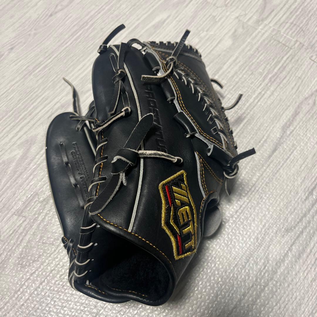 zett プロステイタス 軟式グローブ 黒　投手用