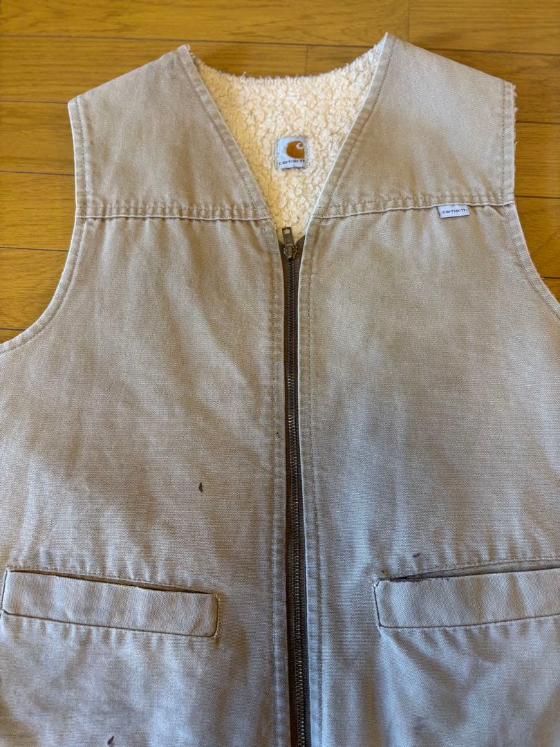 80’s USA製 carhartt カーハート 星タグ ダック ボア ベスト