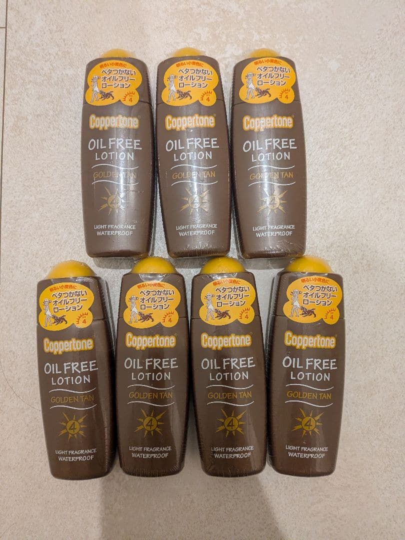 コパトーンゴールデンタンオイルフリーローション120ml（SPF4） 7本セット