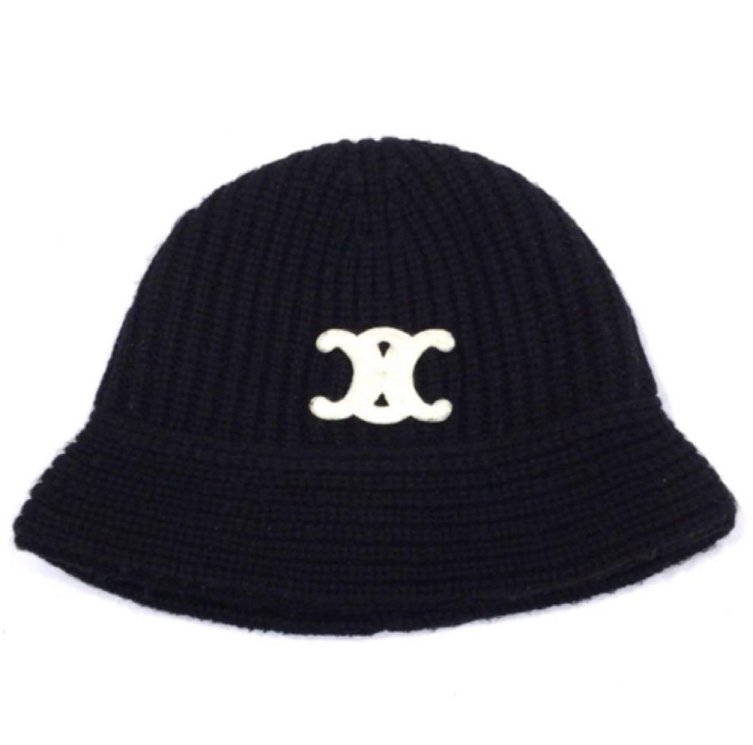 CELINE セリーヌ トリオンフ クロシェ カシミア バケットハット