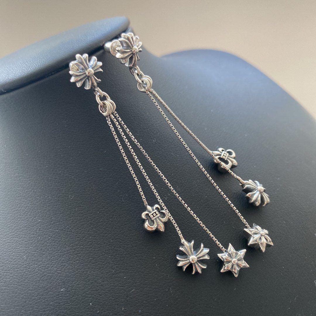 シルバー925 ピアス JOJOイヤリング ジョジョピアス クロスピアス