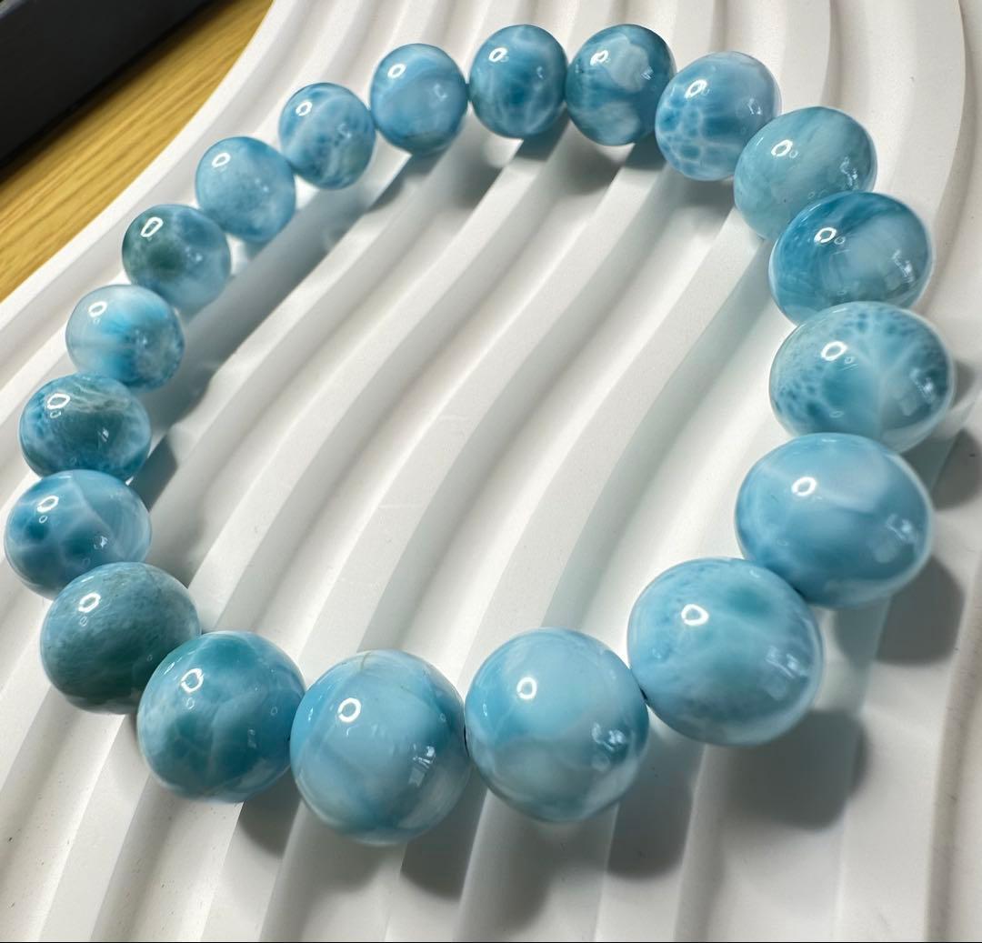 高品質ラリマー ブレスレット