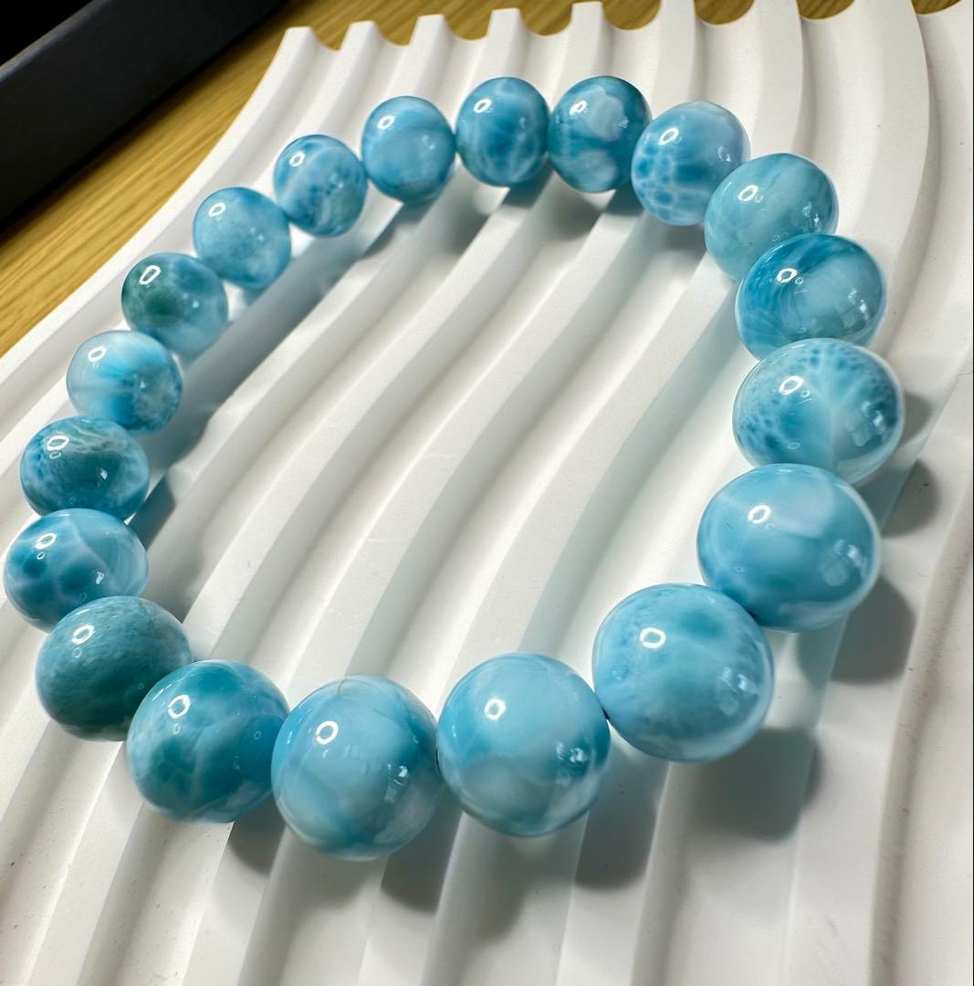 高品質ラリマー ブレスレット