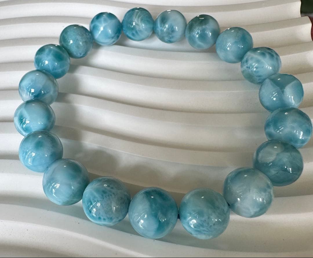 高品質ラリマー ブレスレット