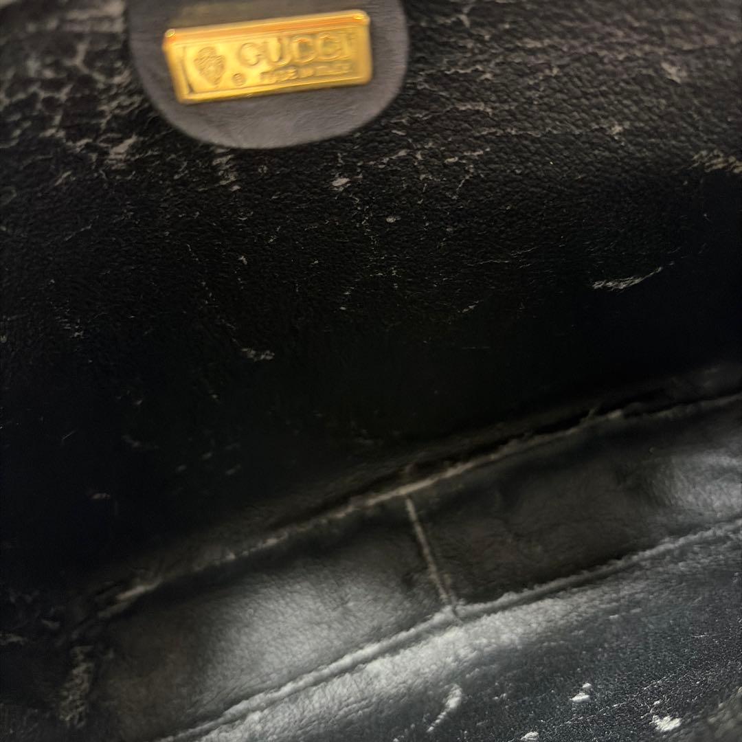 GUCCI グッチ GG柄 マイクロGG ブラック クラッチバック