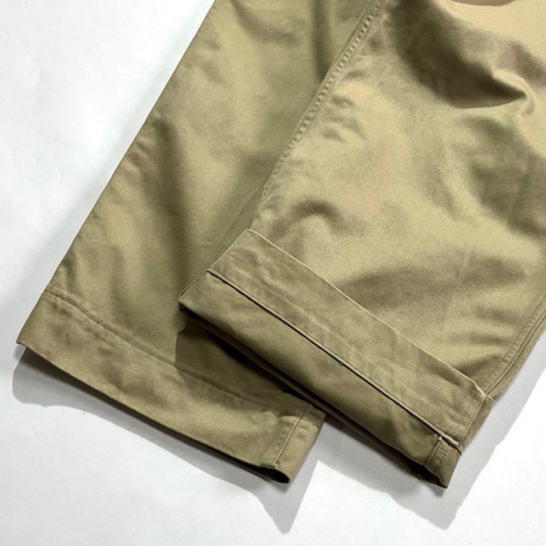 80s 90s USARMY チノパン W36L31 ベージュ M-41 両玉縁