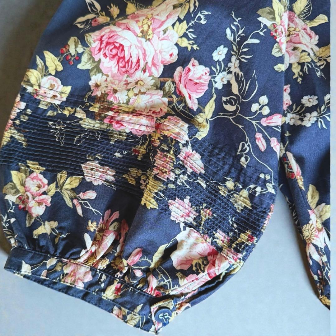 希少美品✨インゲボル カネコイサオ　薔薇柄　マキシ丈　ワンピース　ベルト　フレア