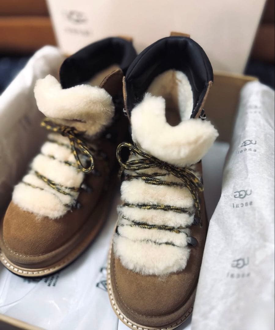 UGG®︎ ✖️ sacai レースアップブーツ　38