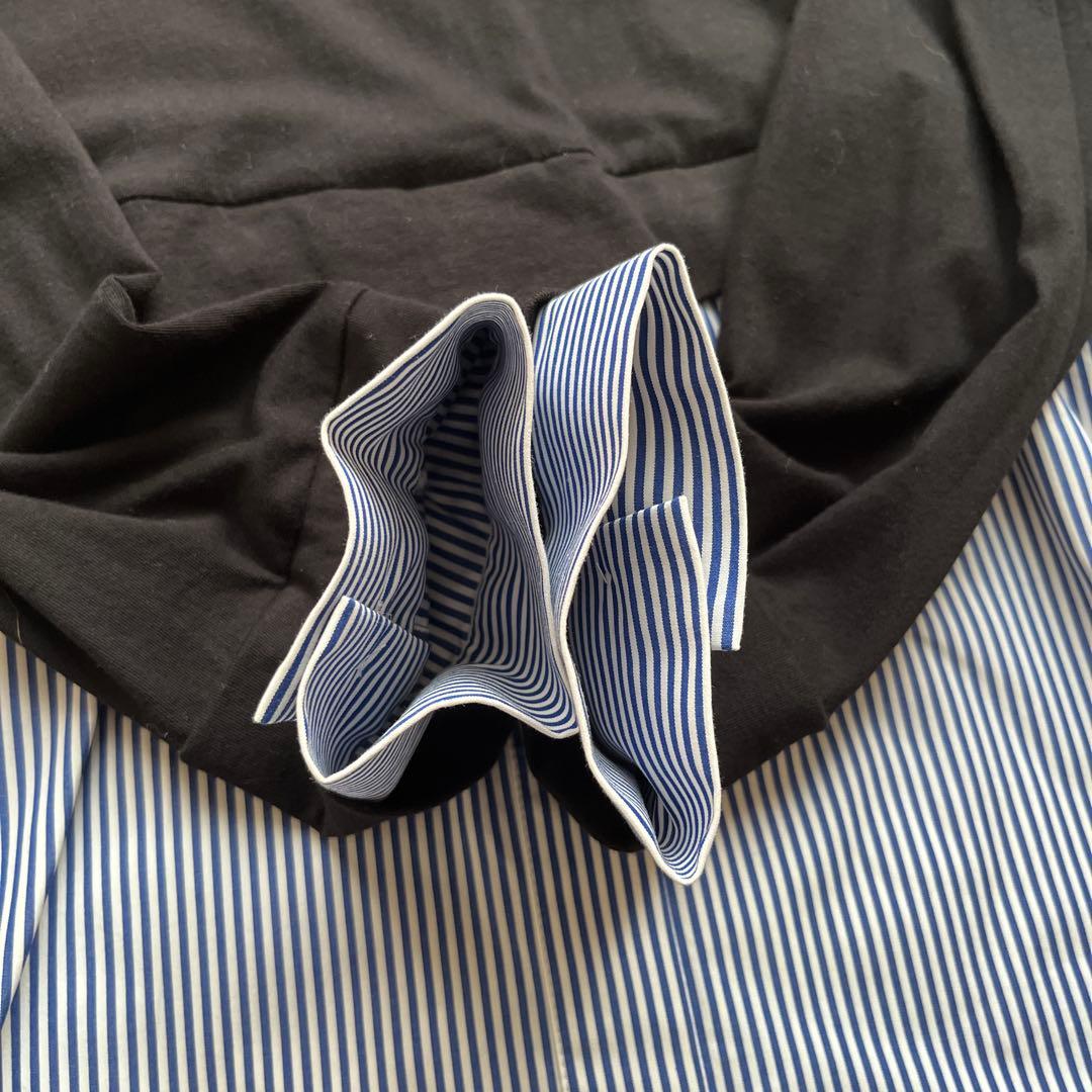 2024AW エンフォルドSHIRT LAYERED LONG-SLEEVE T