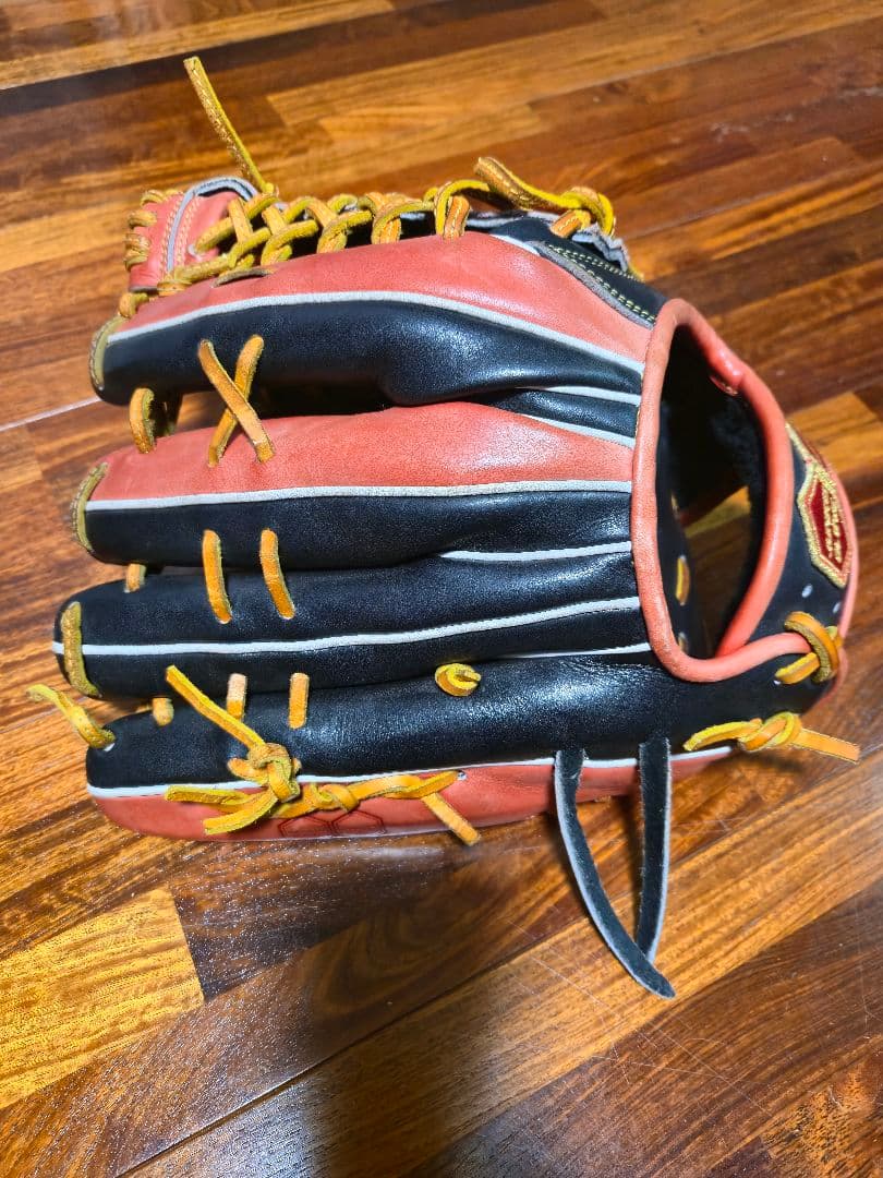 ジュンケイ　 軟式グローブ 赤黒