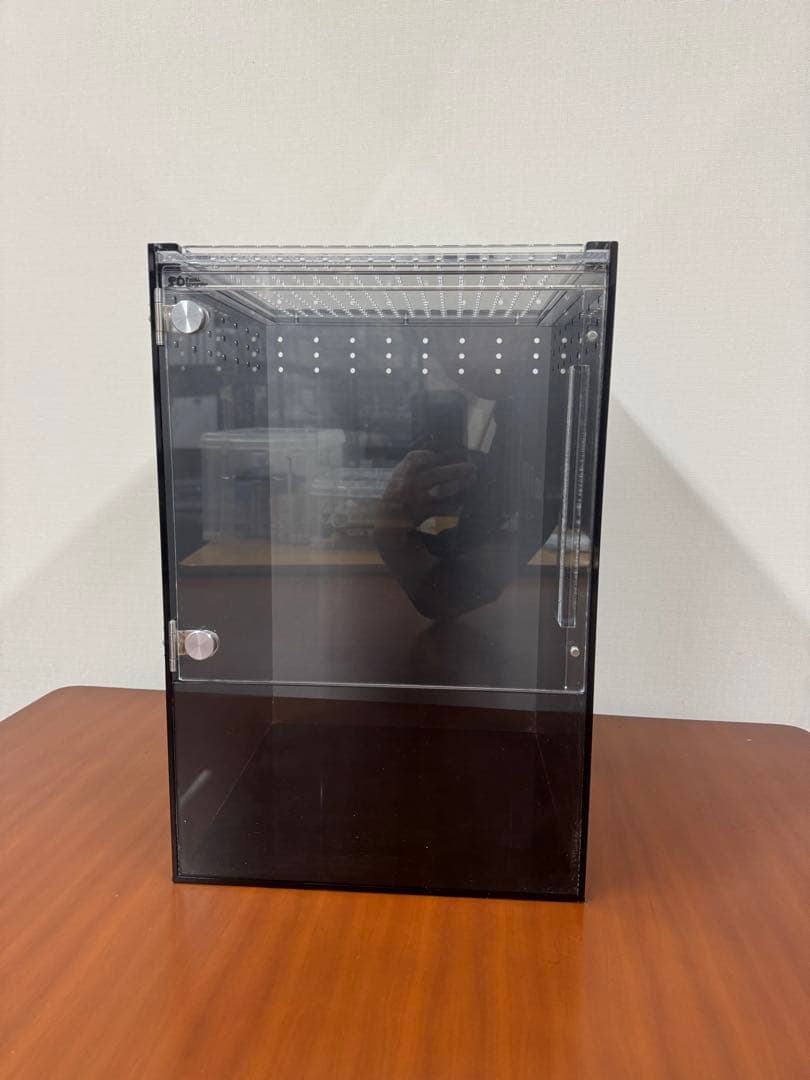 Small Dinosaur 飼育ケージ アクリル製 黒 (30×30×45)