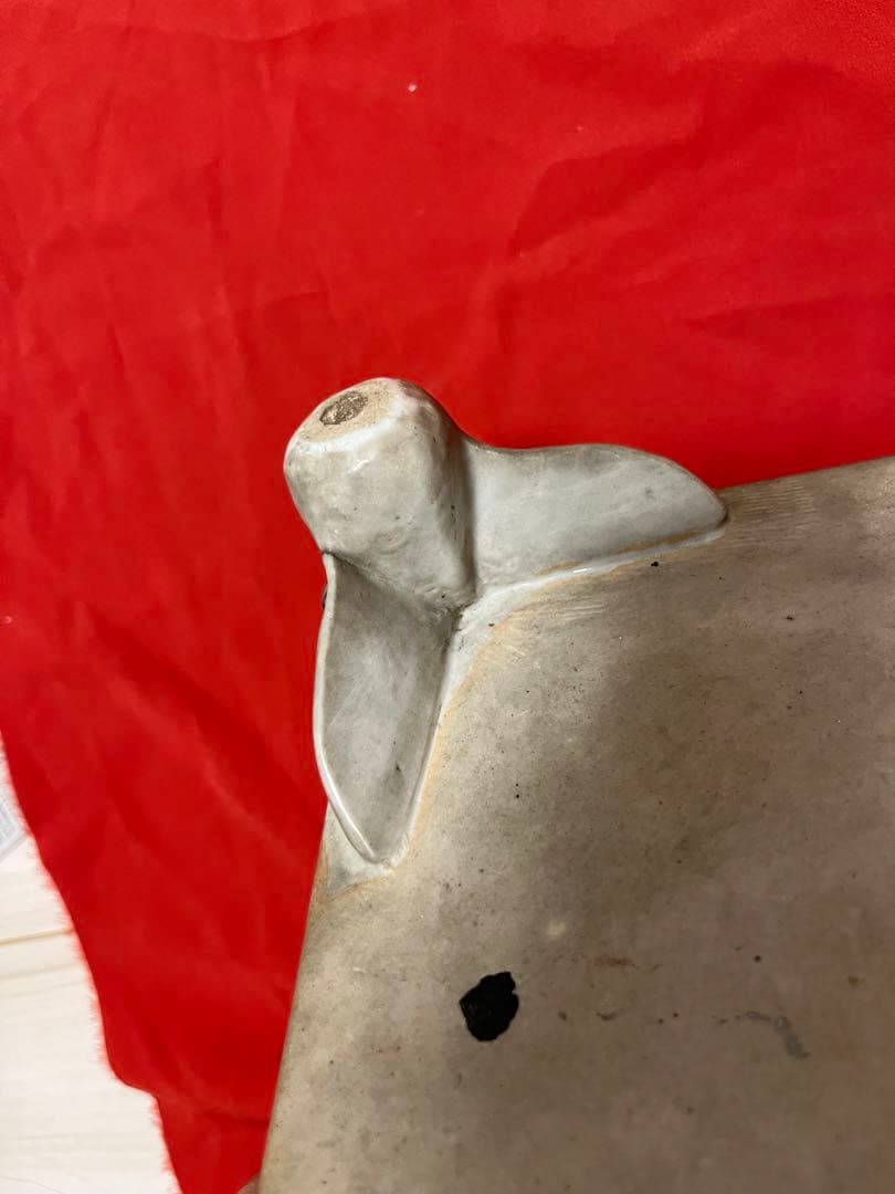 染付鉢　盆栽鉢　長方水盤 幅約53.6cm