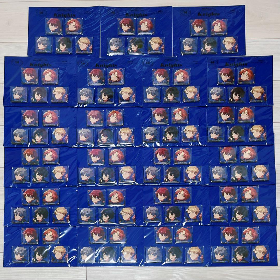 朱桜司 あんスタ Knights スクエア缶バッジ 23個セット trip