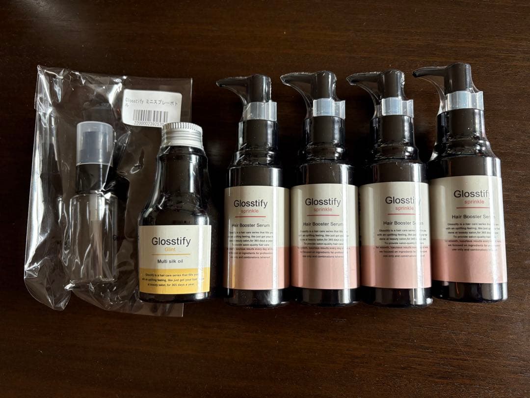Glossify ヘアブースターセラム 4本　マルチシルクオイル1本