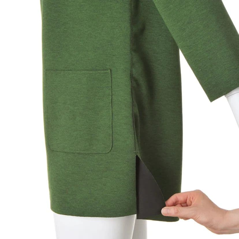 ディノス ダーマコレクション チャイナカラー アジアン ダブルフェイスチュニック