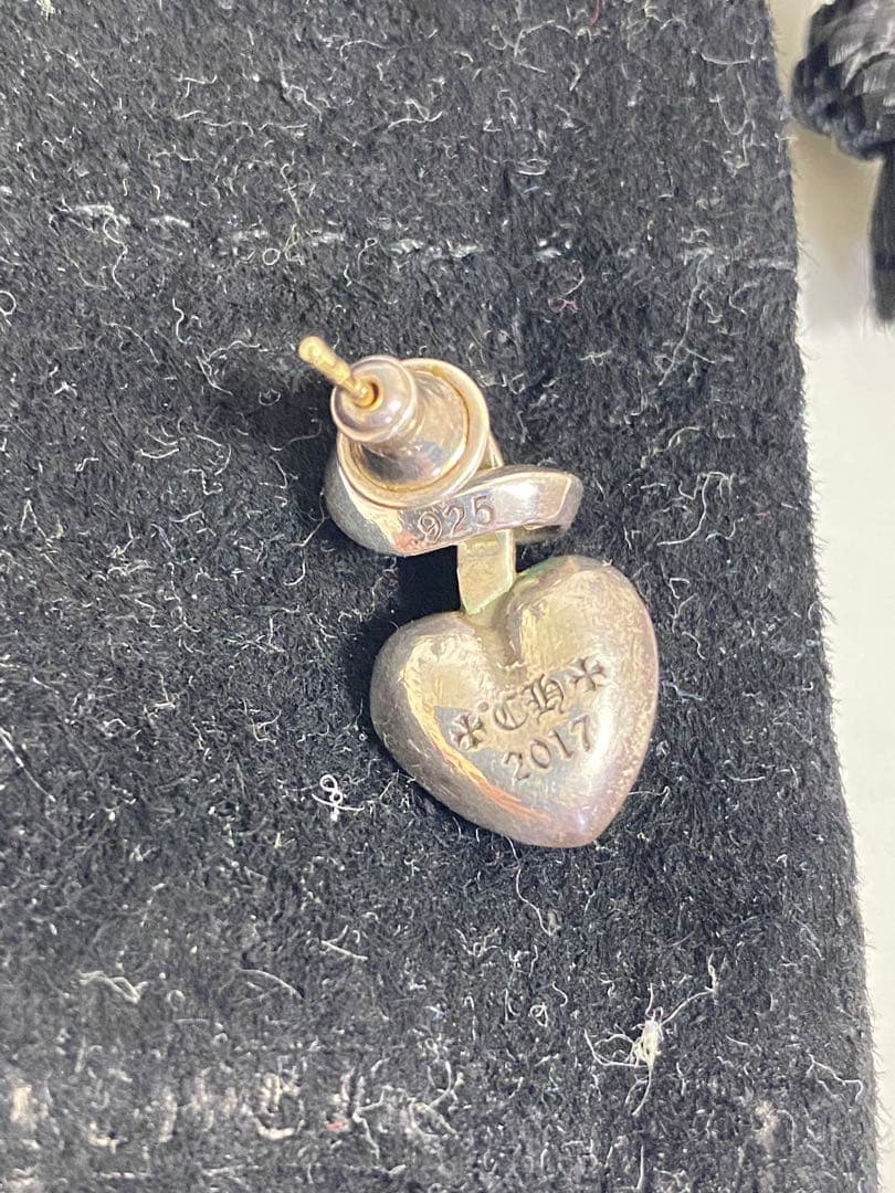 希少　クロムハーツ ピアス右　I heart you knot　インボイス原本